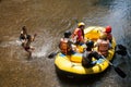 Rafting Chiangm Rafting extreme  fun. Royalty Free Stock Photo